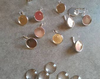 10 pairs + 20 16 mm cabochons craft