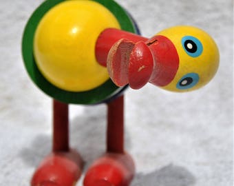 Vintage wooden duck