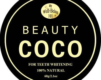 100% Natural Best Coconut Shell Activated Charcoal Powder Teeth Cleaner and Whitening, 60g (2.1oz)