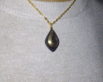 Gabon ebony minimalist necklace