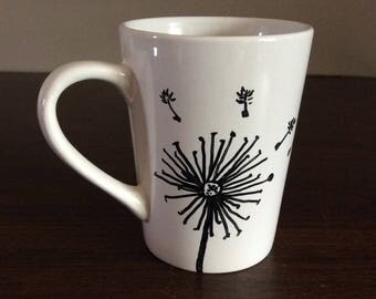 Painted coffee mug