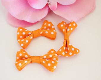 5 knots wholesale Grain 35x25mm - scrapbooking jewelry - light Orange dots