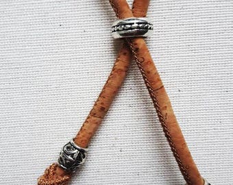 Cork, two links necklace