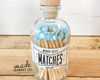 Fuchsia Tip Colored Matches. Match Sticks De