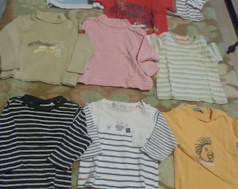 Lot 9 shirts boy 6 months