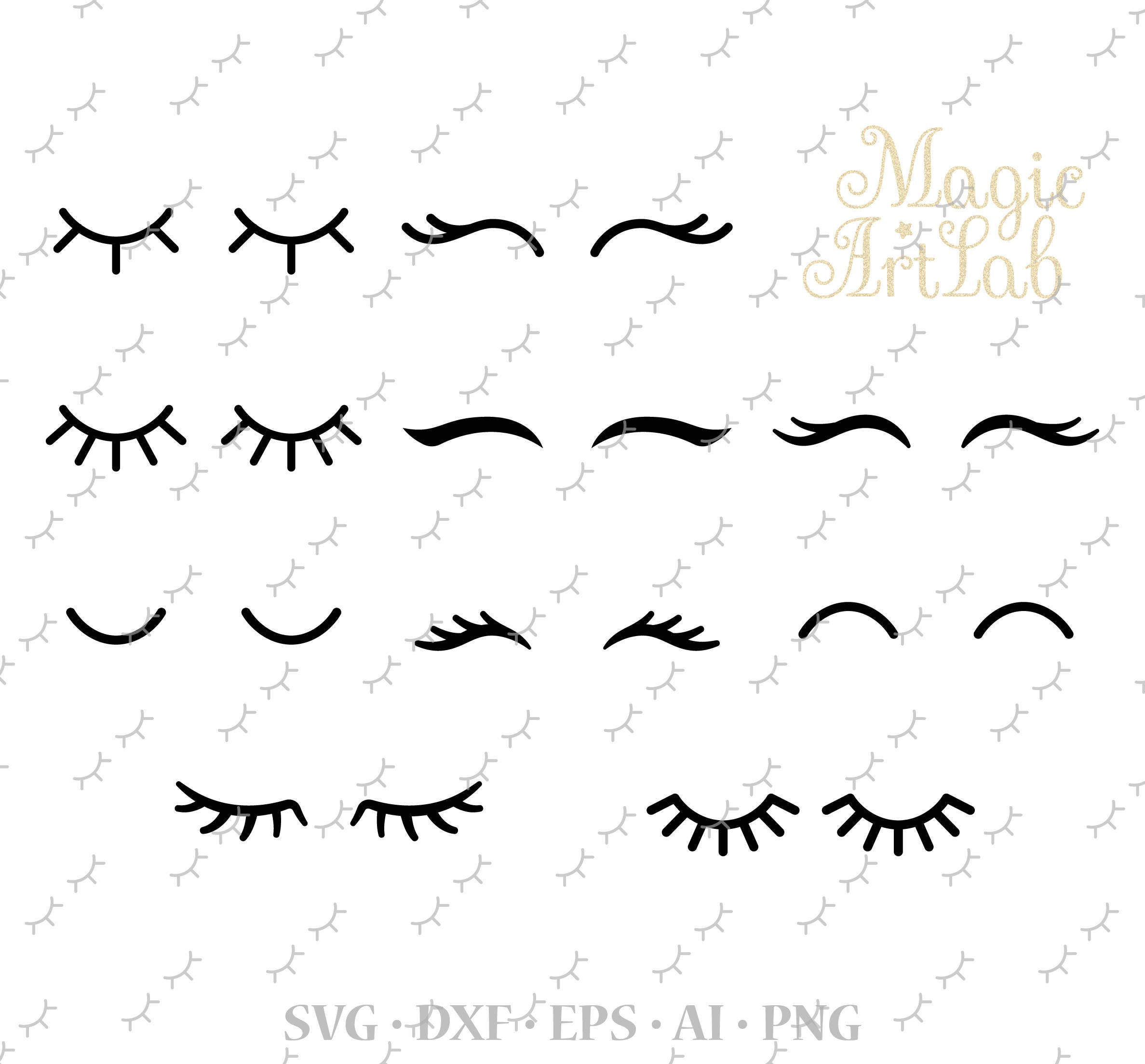 Eyelashes Svg Eyelashes Unicorn eyelashes Svg Lashes Svg