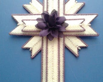 6 Plastic Canvas Cross tall Plastic Canvas Cross for