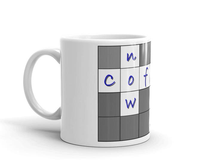 Crossword Coffee Cup, Help Fix Now Coffee Mug, Satire Coffee Mug, Sleepy Head, Morning Brain, Coffee Fix, Caffeine Please, Coffee