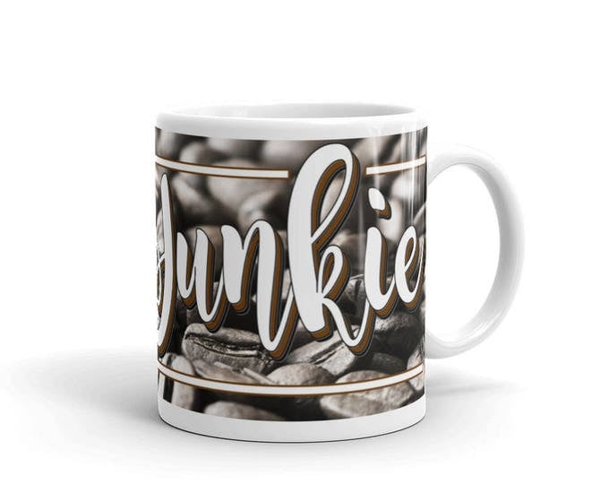 Java Junkie Mug, Coffee Addict Mug, Caffeine Fiend Mug, Coffeeholic Mug, I Love Coffee Mug, Great Gift Idea, Coffee Lovers