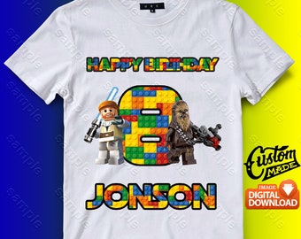 lego star wars birthday shirt