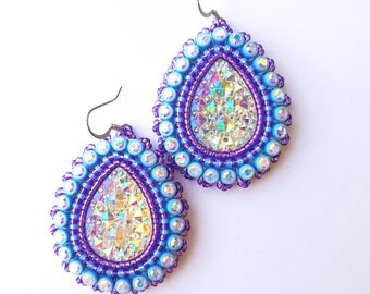 beaded native earrings american