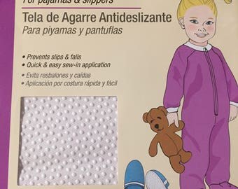 Anti_Skid Gripper Fabric 11 x 24 inches new & unopened package for slippers and pj footies