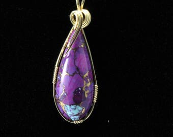 Mohave Turquoise Pendant. Listing 535641152