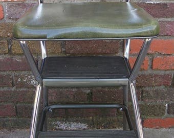 Vintage Green Cosco Step Stool/Retro Kitchen