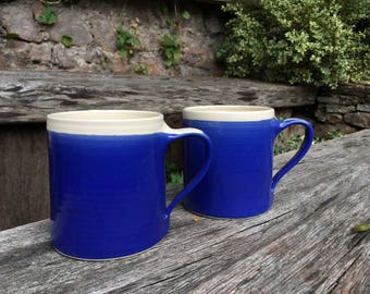 Set of 2 | Medium | Hand-thrown Stoneware Mugs