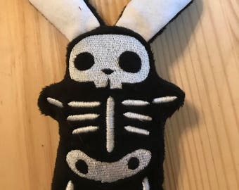 skeleton bunny plush