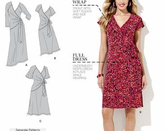 Wrap dress pattern | Etsy