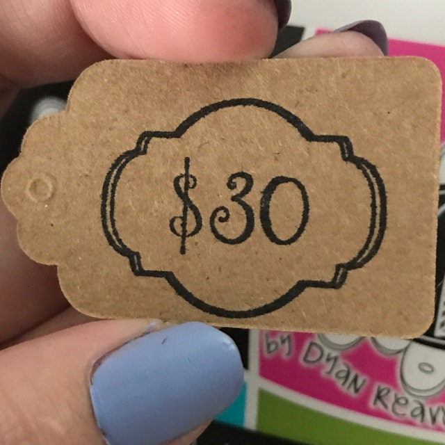 Price Tag Stamp with Dollar Sign for Craft Shows Boutique