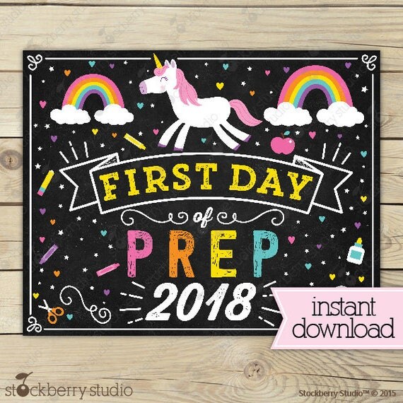 unicorn-first-day-of-prep-sign-girl-first-day-of-prep-first-day-of