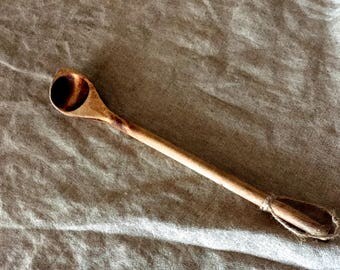 Long high quality VINTAGE primitive wooden spoon. Rustic-vintage kitchen / vintage home