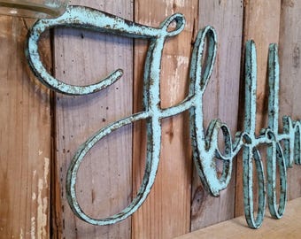 Wedding Gift Personalized Word Personalized Name Rustic Shabby Chic Home Decor Last Name Personalized Custom Name FREE SHIPPING