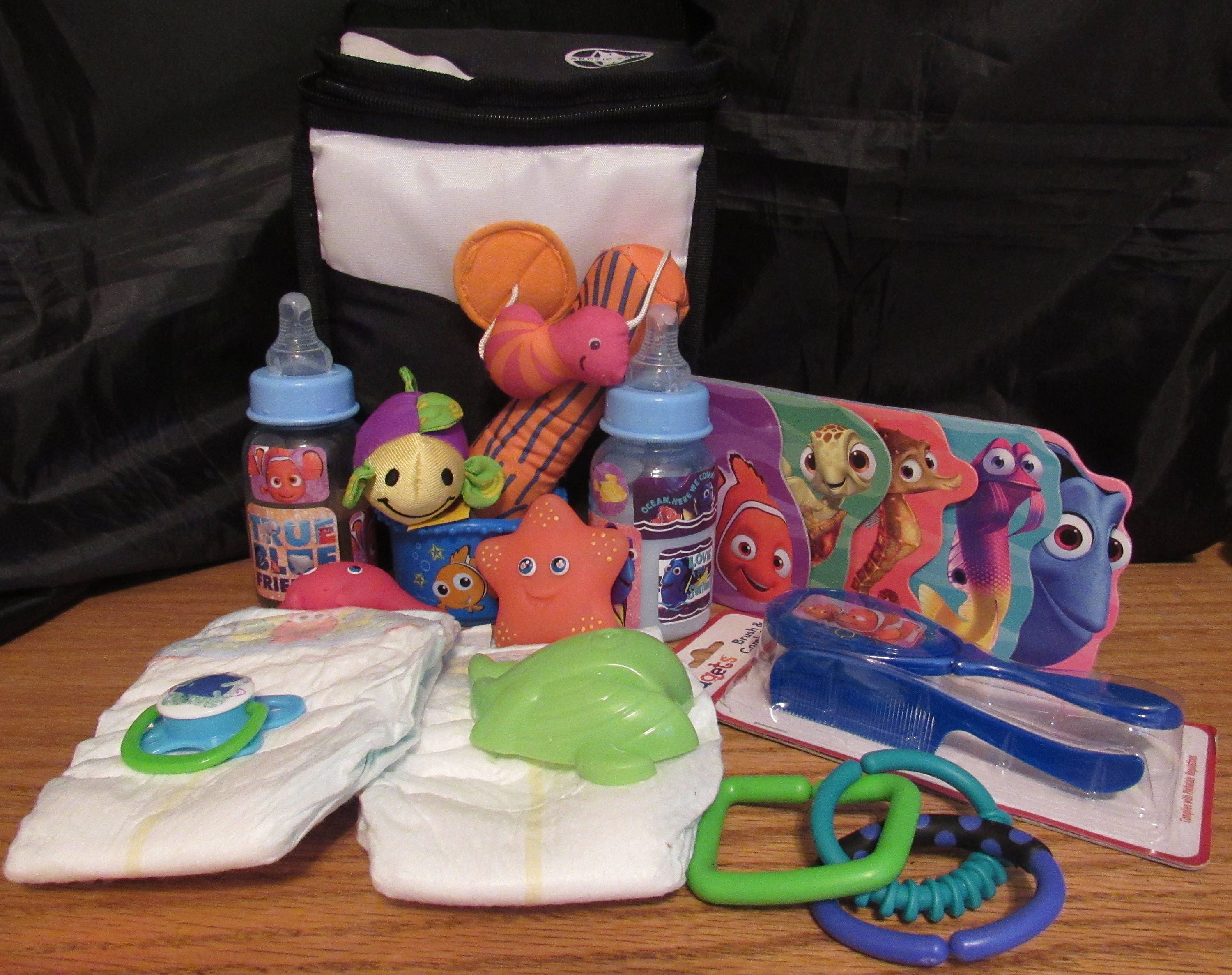 Reborn baby doll Finding Nemo Dory Grab & Go Diaper bag doll