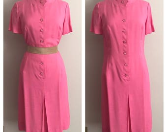 1960s Bubble Gum Pink Scooter Dress