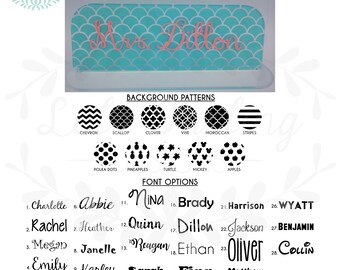 Personalized Acrylic Desk Name Plate - Teacher Name Plate