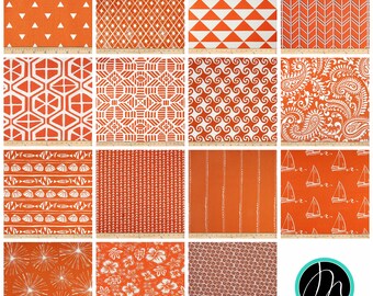 Orange Curtains- Window Treatments- Drapery Panels- Valance- Monarch Curtains- Bold Drapes- Cafe Curtains- Modern Orange Decor- Window Shade