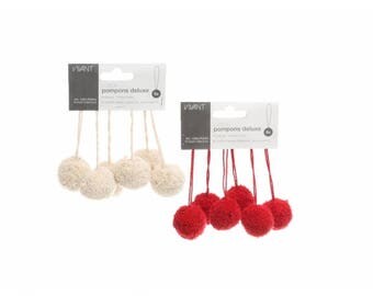Pompons 6 pcs Cotton