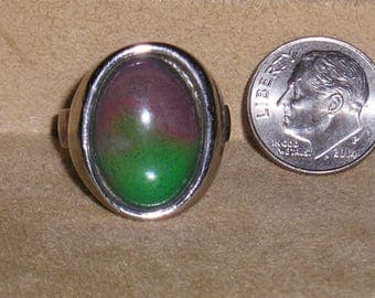 Vintage Original Mood Ring 1970's Works Size 9 Adjustable Jewelry 11218