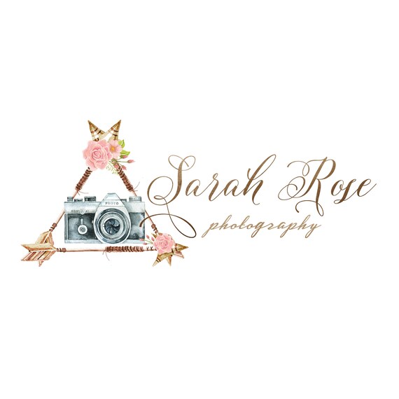Arrow Logo Premade Triangle Vintage Camera Boho Photography Watermark Design Business Branding Shabby Chic Arrow Logo Premade Triangle Vintage Camera Boho Photography Watermark Design Business Branding Shabby Chic