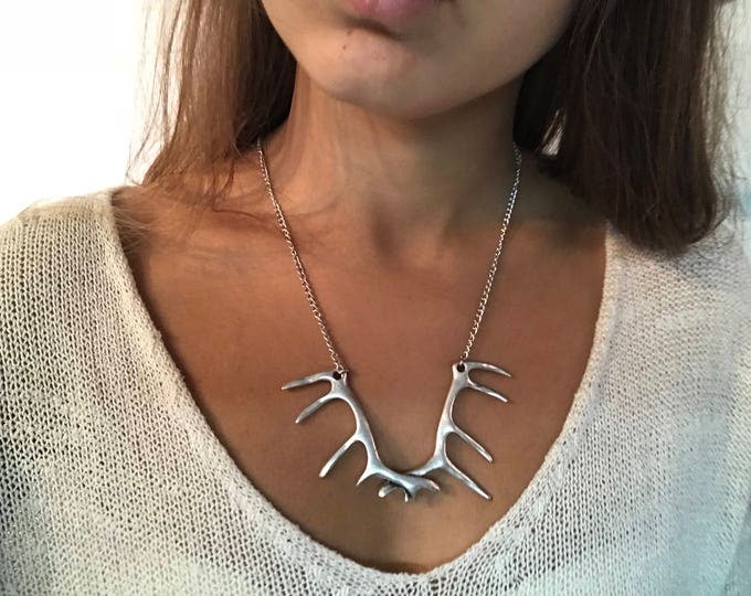 Always necklace,silver plated necklace,women necklace,statement necklace,silver statement necklace women gift,Christmas gift,bib necklace