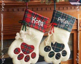 Christmas Stockings, Pet Christmas Stockings, Pet Christmas Stockings, Pet Stockings, Personalized Stockings, Dog stockings, Cat stockings