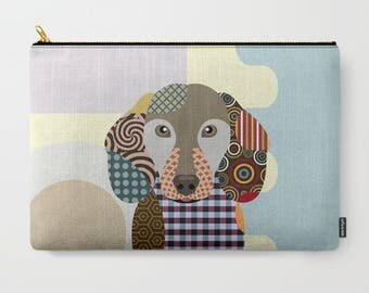 Dachshund Pouch, Dachshund Gifts, Dog Wallet, Pet Pouch, Pet Gifts, Dog Pouch, Zipper Bag Purse, Dog Zipper Pouch