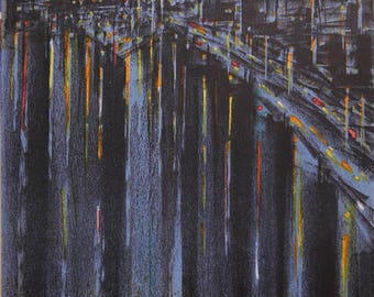 Richard Florsheim-La Seine a Paris-1964 Mourlot Lithograph