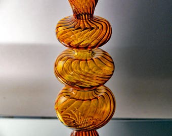 Christmas Tree Topper, Golden Tree Topper, Hand Blown Tree Topper, Gorgeous Golden Tree Topper