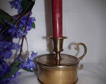 Brass Candle Holders . Table Decor , Vintage Candle . 1930s Decor . Wedding Gift Decor . Shower Gift . Shabby Chic, Coffee Table Decor .