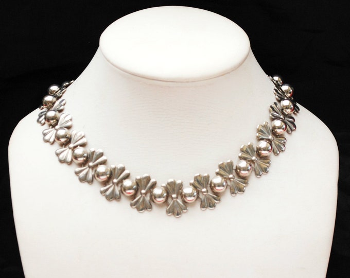 Silver link necklace and bracelet set - Collar necklace - - book chain links - jewelry set