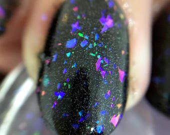 I Am In A Dream Nail Polish - color-shifting flakie holo top coat