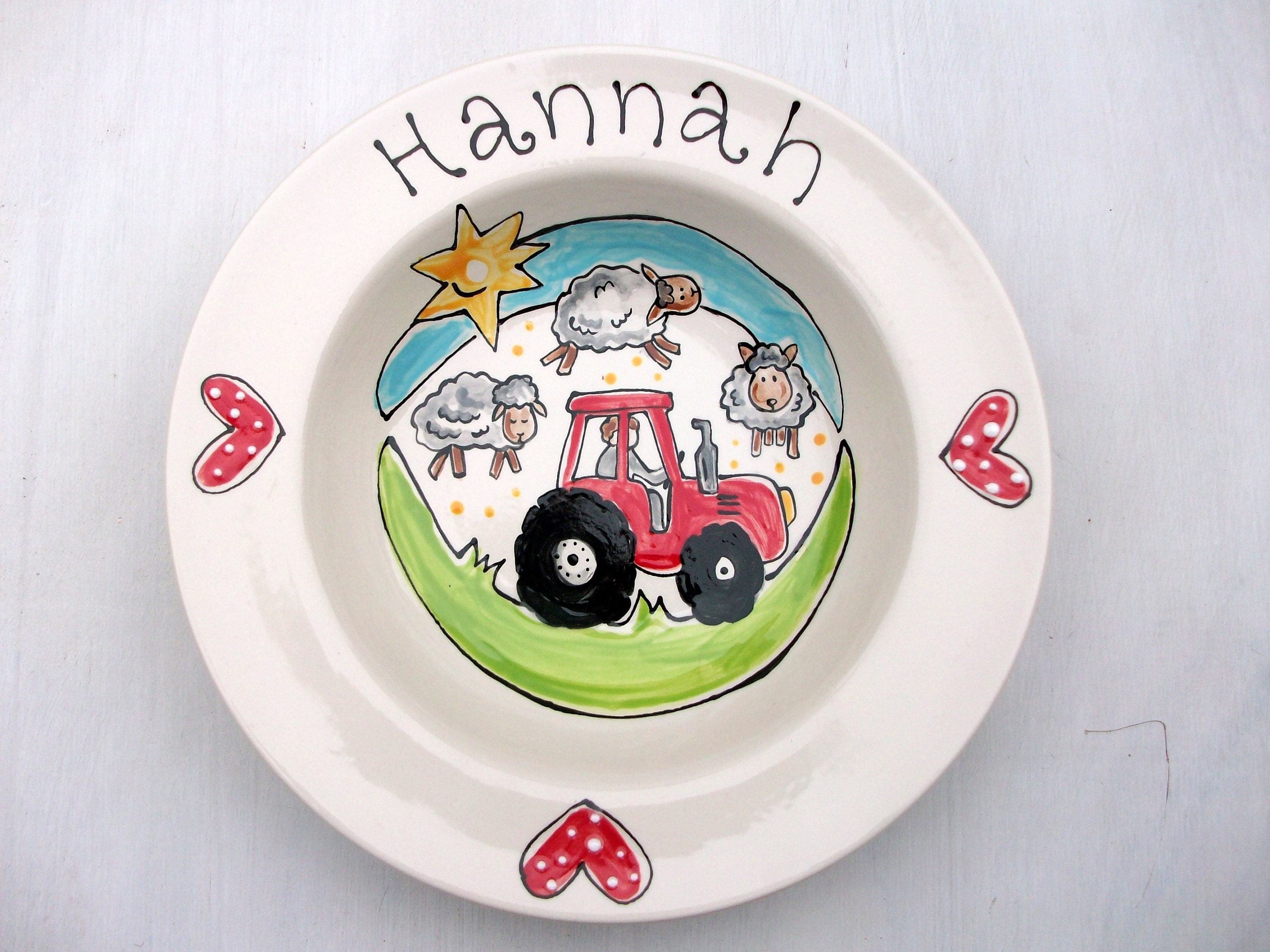 Personalised Large Rimmed Pasta Bowl