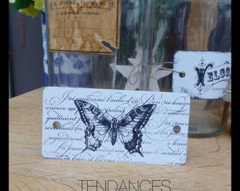 Label medium Metal butterflies n 1 11 X 5, 5 Cm
