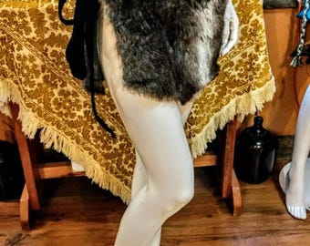Fur Loin Cloth, Faux Fur, Costume, Burning Man, Cosplay, Festival Wear, Larp, Tarzan Costume, Tribal, Warrior
