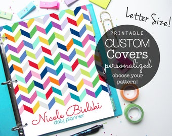 Custom, Planner Cover, Printable Pages, Inserts, Daily Planner, Teacher Planner, Recipe Book