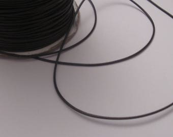1 m cord thread brown color cotton for jewel 1 mm - (M)