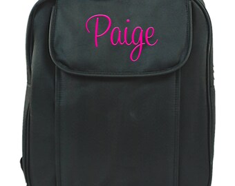 Personalized Toddler Backpack | Monogram Small Elementary Bookbag | Kids Kindergarten Backpack | Preteen Backpack | Preschool Black Backpack
