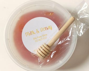 Milk & Honey Scented Silly Putty Slime, Party Favor, Stress Relief, Therapy Tool