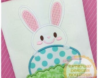 ON SALE Easter Bunny 2 Machine Embroidery Applique Design