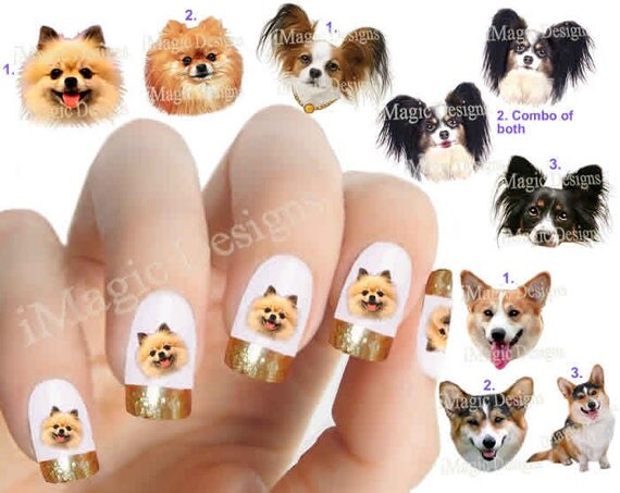 Nail Decals Water Slide Nail Transfers Nail Stickers Dogs