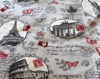 Coupon monuments70x50 cm upholstery fabric